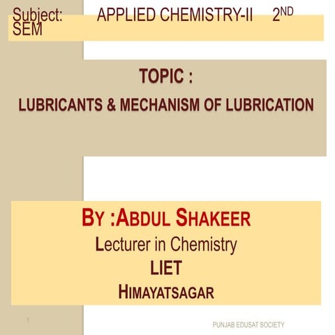 Lubricants by shakeer