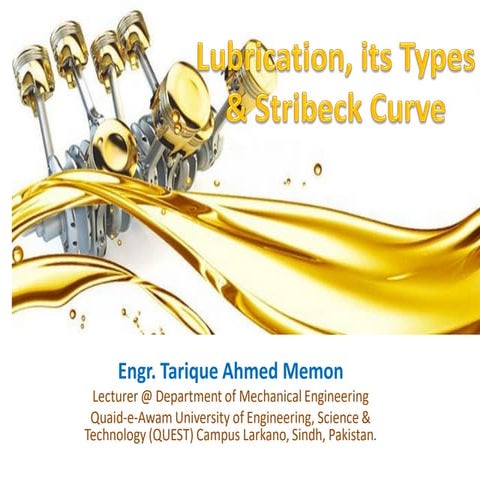 Lubrication,Types & Stribeck Curve