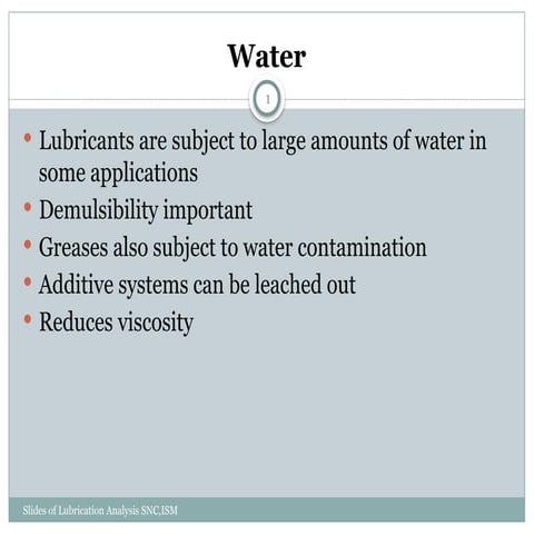 Lubrication Analysis_2 is a part of oil analysis