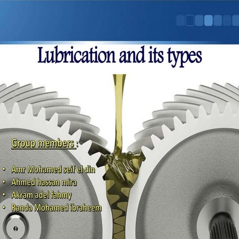 Lubrication and its types