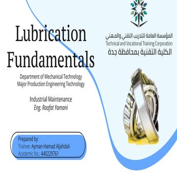 Lubrication fundamentals