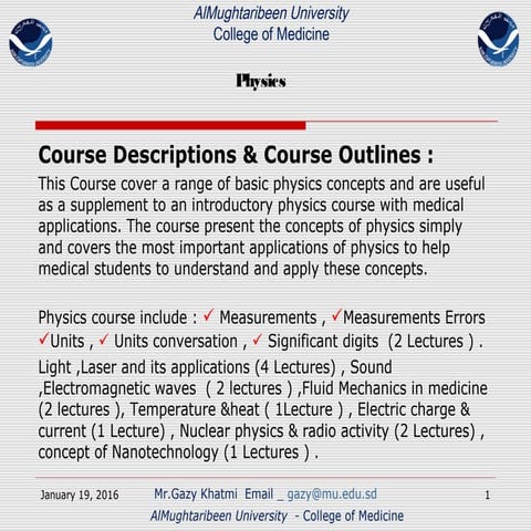 Almughtaribeen university College of medicin Lecture  3