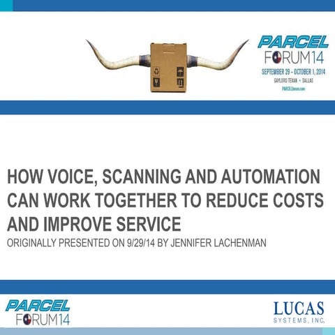 How Voice, Scanning and Automation Improve Distribution/Fulfillment Operations