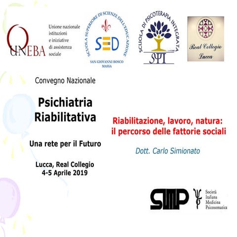 Tecniche Della Riabilitazione Psichiatrica Test D'ingresso 2022 Riabilitazione psichiatrica e fattorie sociali | PPT