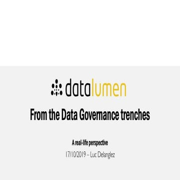 Presentation by Luc Delanglez (DataLumen) at the Data Vault Modelling and Dat...