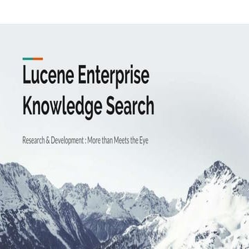 Lucene Enterprise Knowledge Search