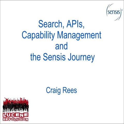Search, APIs, capability management and Sensis's journey