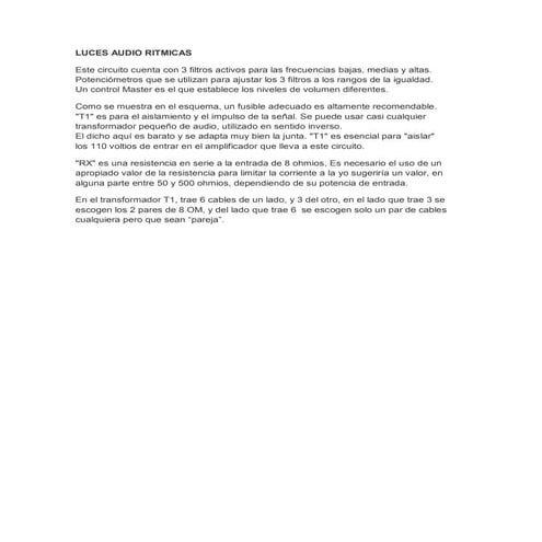 Luces audio ritmicas