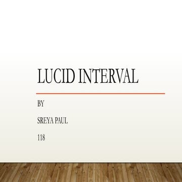 lucid interval and its importance in trauma and mental health