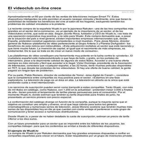 El videoclub online crece