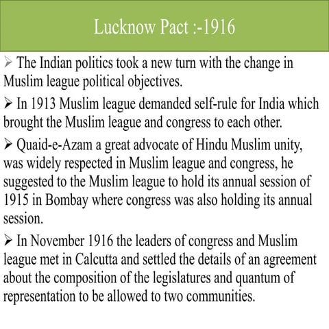 Lucknow pact