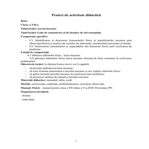 lucru mecanic clasa 7.docx proiect didactic