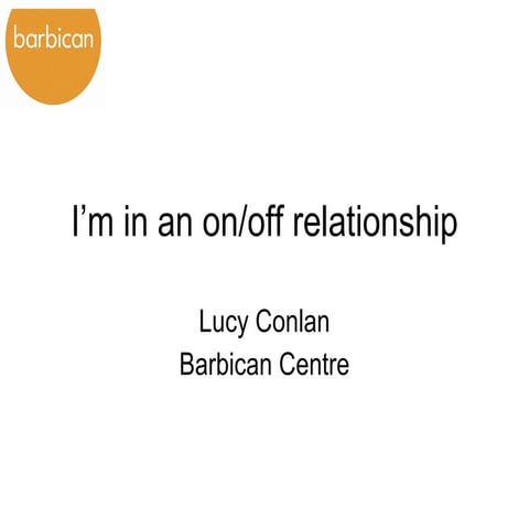 Lucy Conlan E Consultancy Online Masterclass 2007 Talk 15 November Final