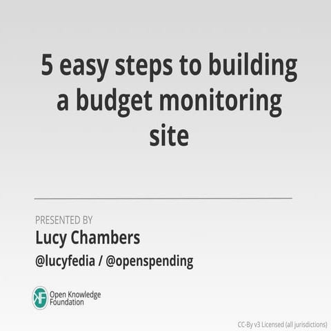 How to build a budget transparency site: 5 easy steps 