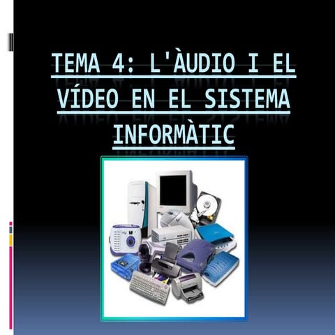 L'àudio i el vídeo en el sistema informàtic