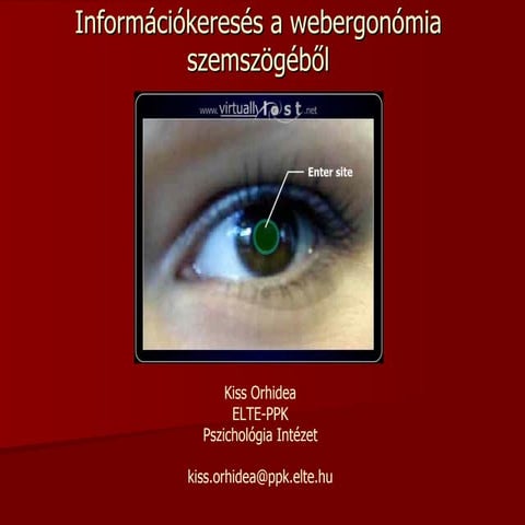 Információkeresés a webergonómia szemszögéből