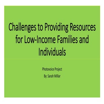 Challenges to providing resources  kcr