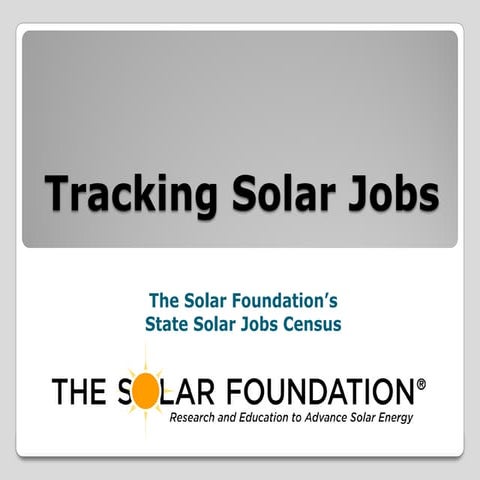 Andrea Luecke | Tracking Solar Jobs, Solar Jobs Census Briefing
