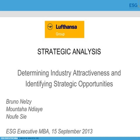 Lufthansa  strategy analysis
