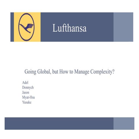 Lufthansa Case Study