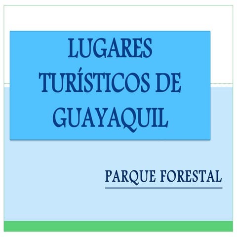 Lugares turísticos de guayaquil