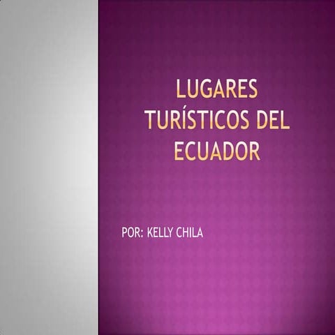 Lugares turísticos del ecuador