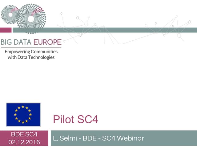 Big Data Europe Transport Pilot case, Luigi Selmi
