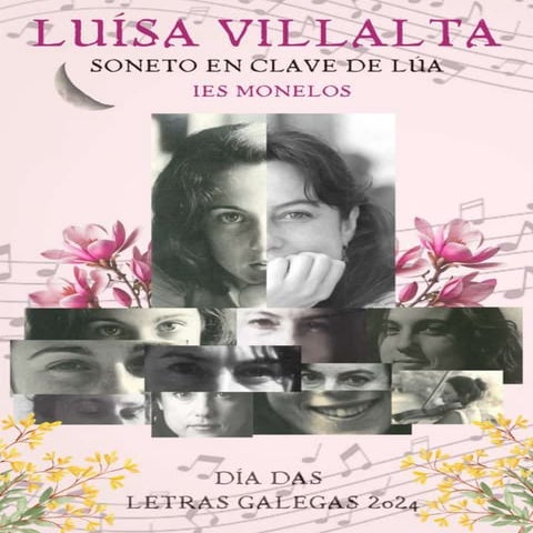 Luísa Villalta. Letras Galegas 2024. Carteis do IES Monelos