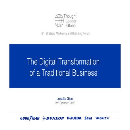 The Digital Transformation of a traditional company