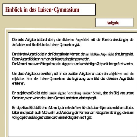 Bilder des Luisen-Gymnasium - Präsentation