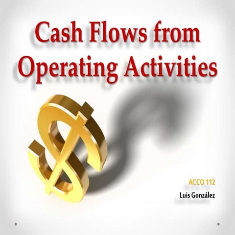 Cash Flow for Operation Activities | PPTX