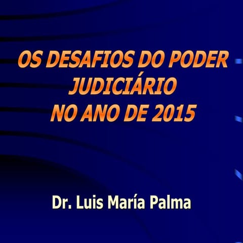Reforma do Judiciário apresentada à Fundação Getúlio Vargas | PPTX