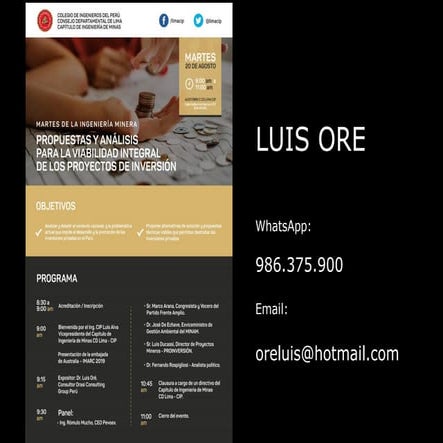 Propuestas y Analisis para la Viabilidad Integral de Proyectos de Inversion 