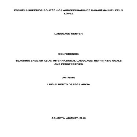 Luis ortega conference