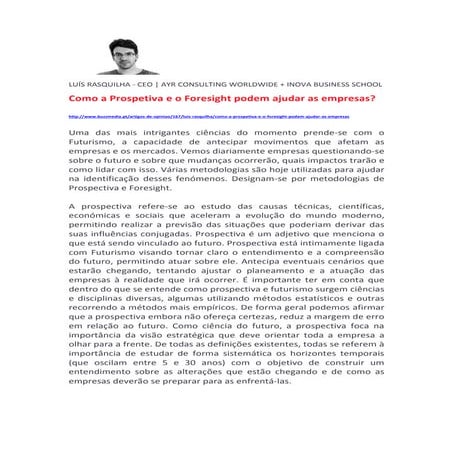 Prospectiva e Foresight - BuzzMedia Jul15