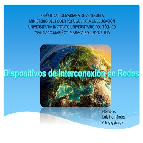 Dispositivos de interconexión de redes | PPTX