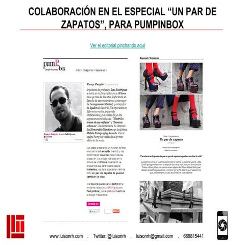 Colaboración como iphonographer para PUMPINBOX