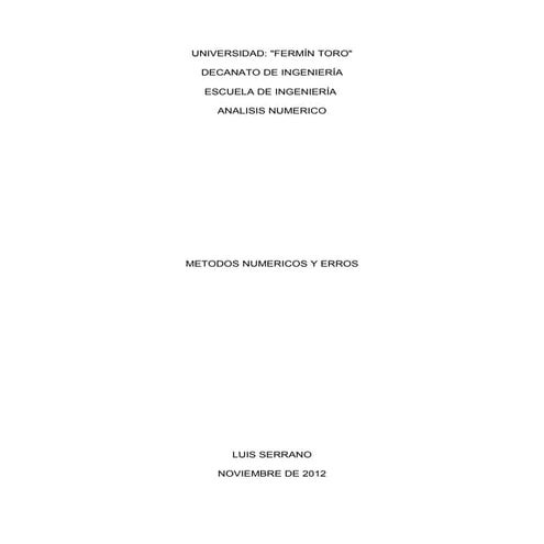 Luis serrano analisis numerico