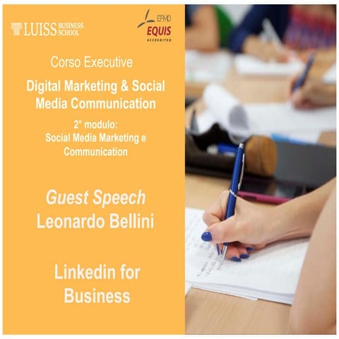 Linkedin per le aziende - mio intervento alla Luiss Business School