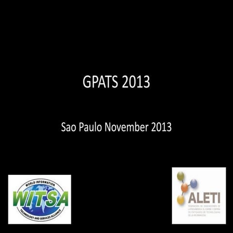 [GPATS 2013] Luís Stein - Free Trade Policies in ICT Goods and Services