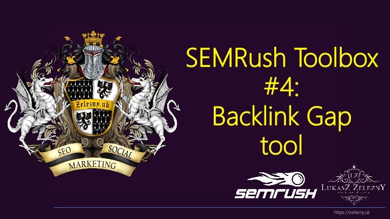semrush backlink gap tool