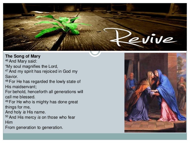 Luke 1 Mary S Prayer Magnificat