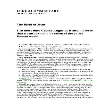 Luke 2 commentary PDF