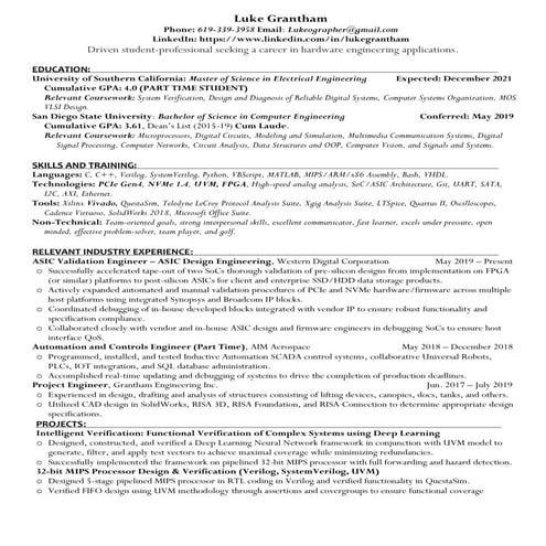 Luke Grantham Resume LinkedIn