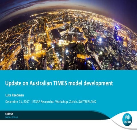 Update on applications of an Australian TIMES model | PDF