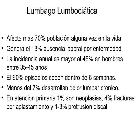 Lumbago lumbociatica