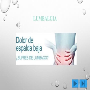 Lumbalgia
