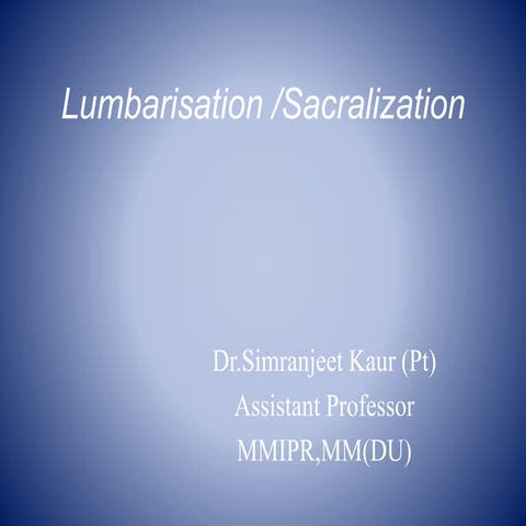 lumbarisation.pptx