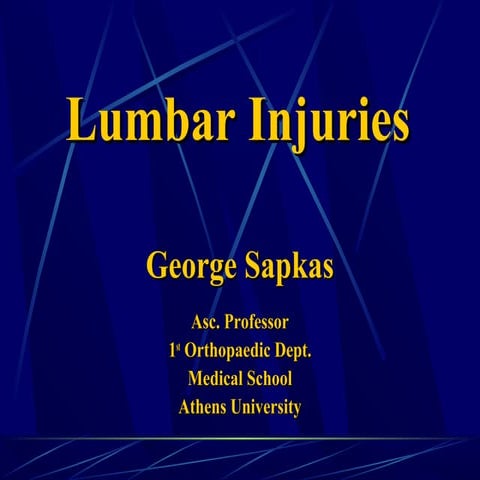 Lumbar Injuries
