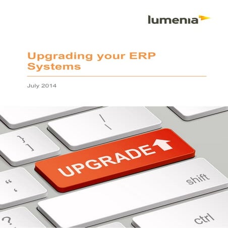 Upgrading your ERP Systems White Paper